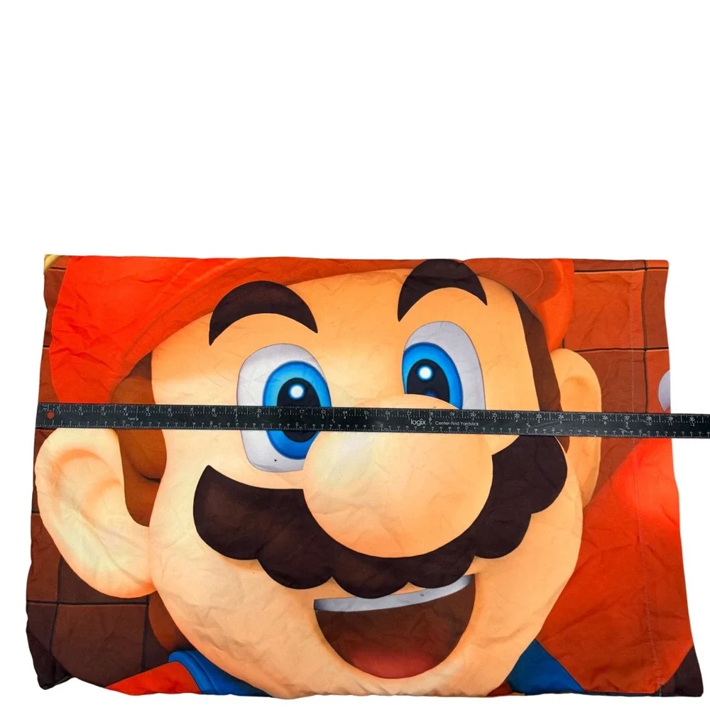 Super Mario Bros Nintendo Standard Pillowcase Mario‎ Luigi Yoshi Double Sided